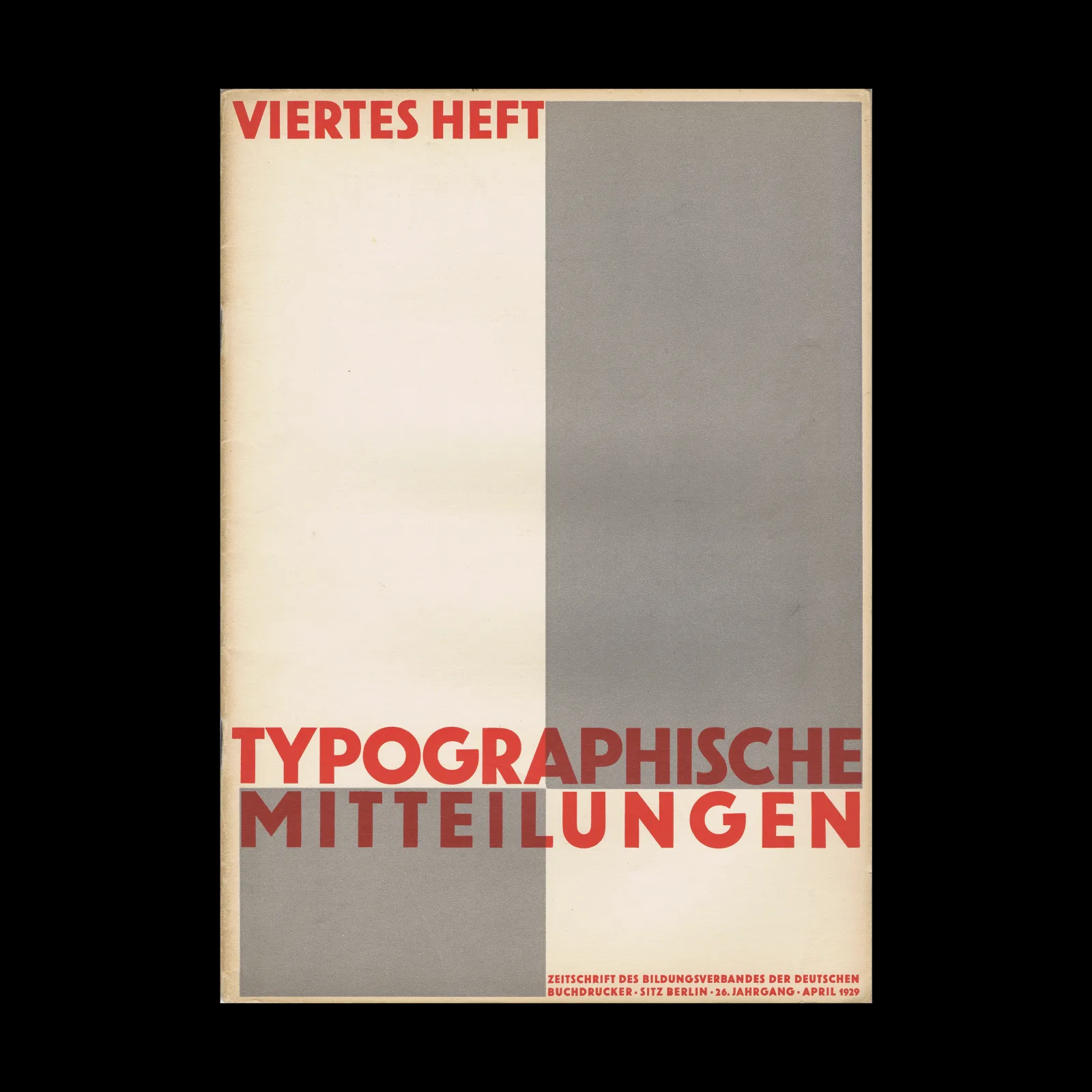 Typographische Mitteilungen, Vol 26, No 04, April 1929