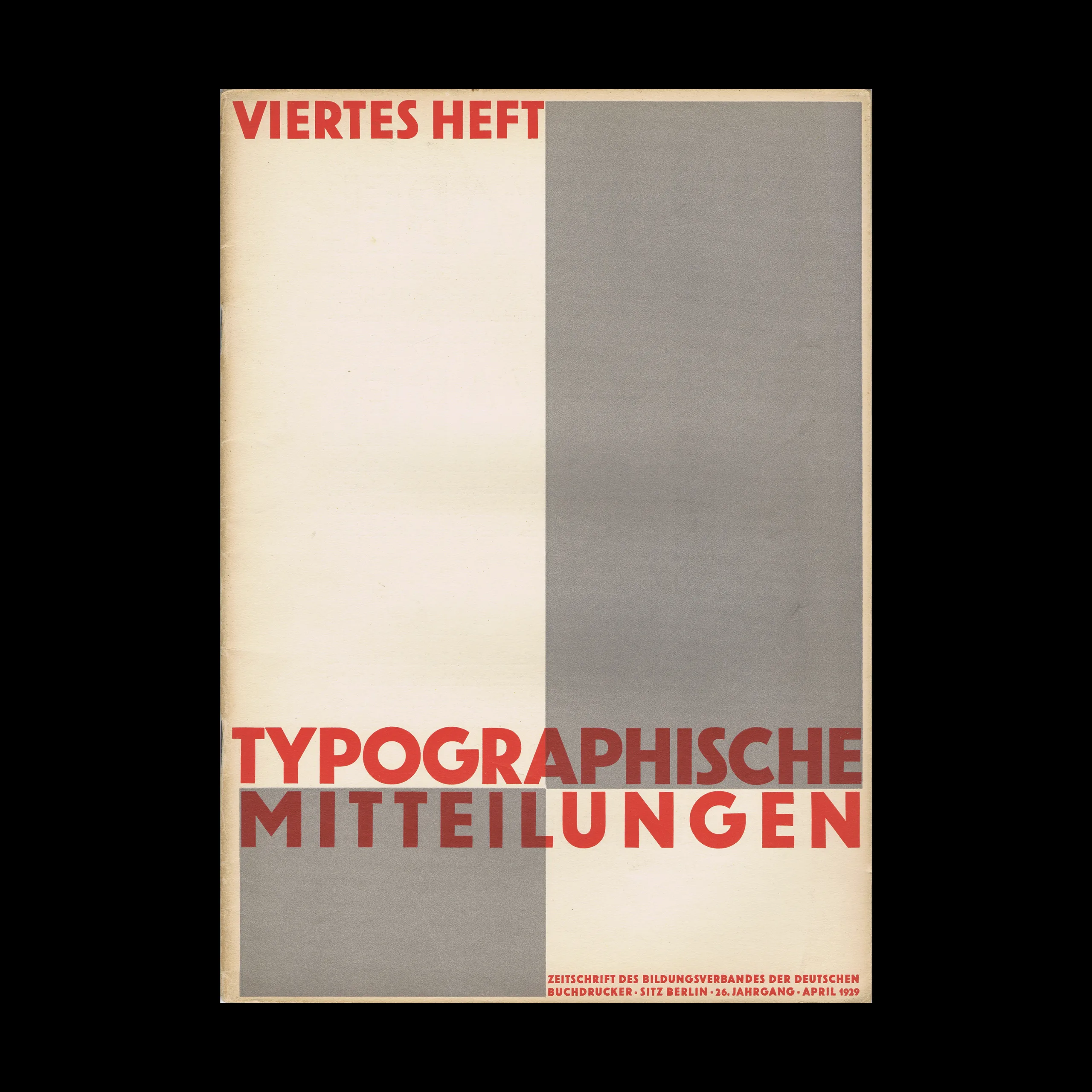 Typographische Mitteilungen, Vol 26, No 04, April 1929 1 Typographische Mitteilungen, Vol 26, No 04, April 1929