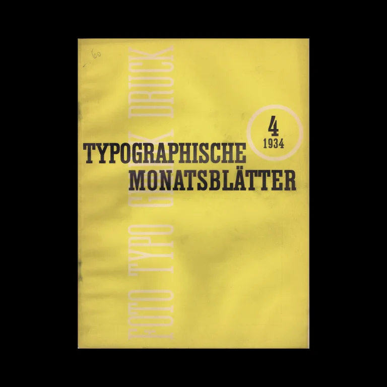 Typographische Monatsblätter, Vol 02, No. 04, April 1934