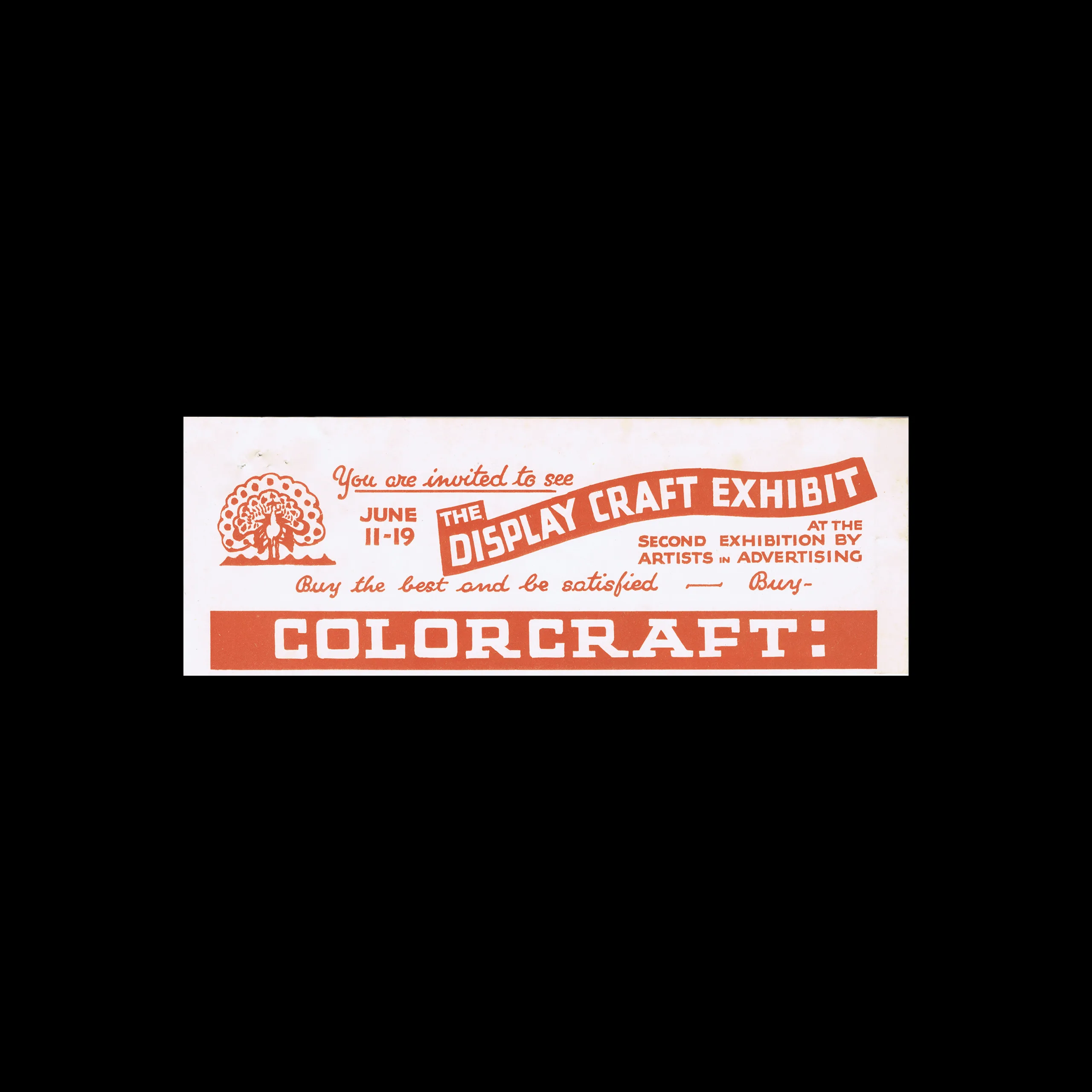 Display Craft Exhibit, Colorcraft, Invitation, c. 1937 1 Display Craft Exhibit, Colorcraft, Invitation, c. 1937