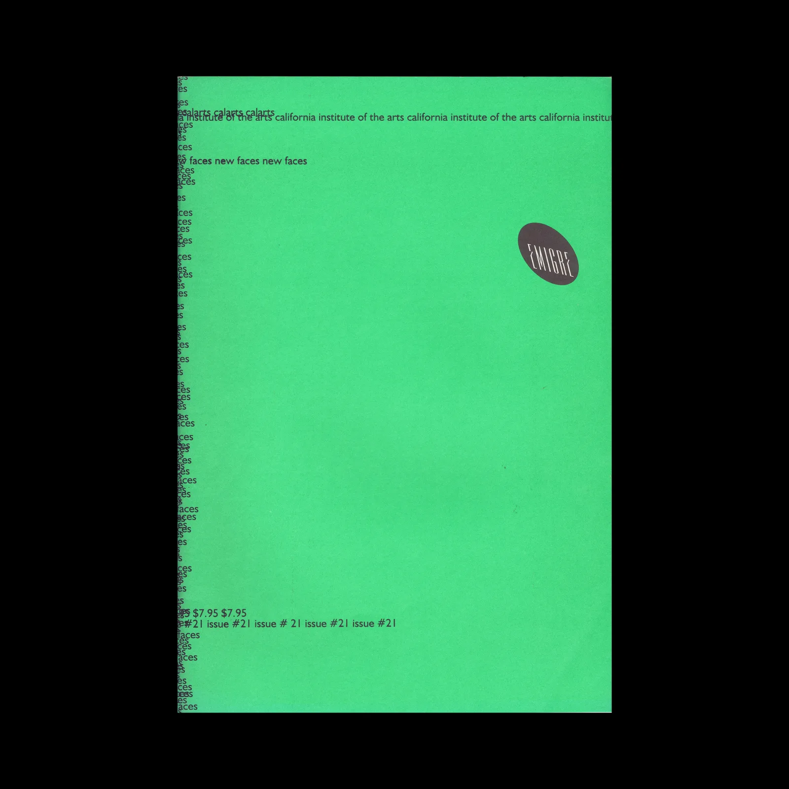 Emigre 21, New Faces, 1992