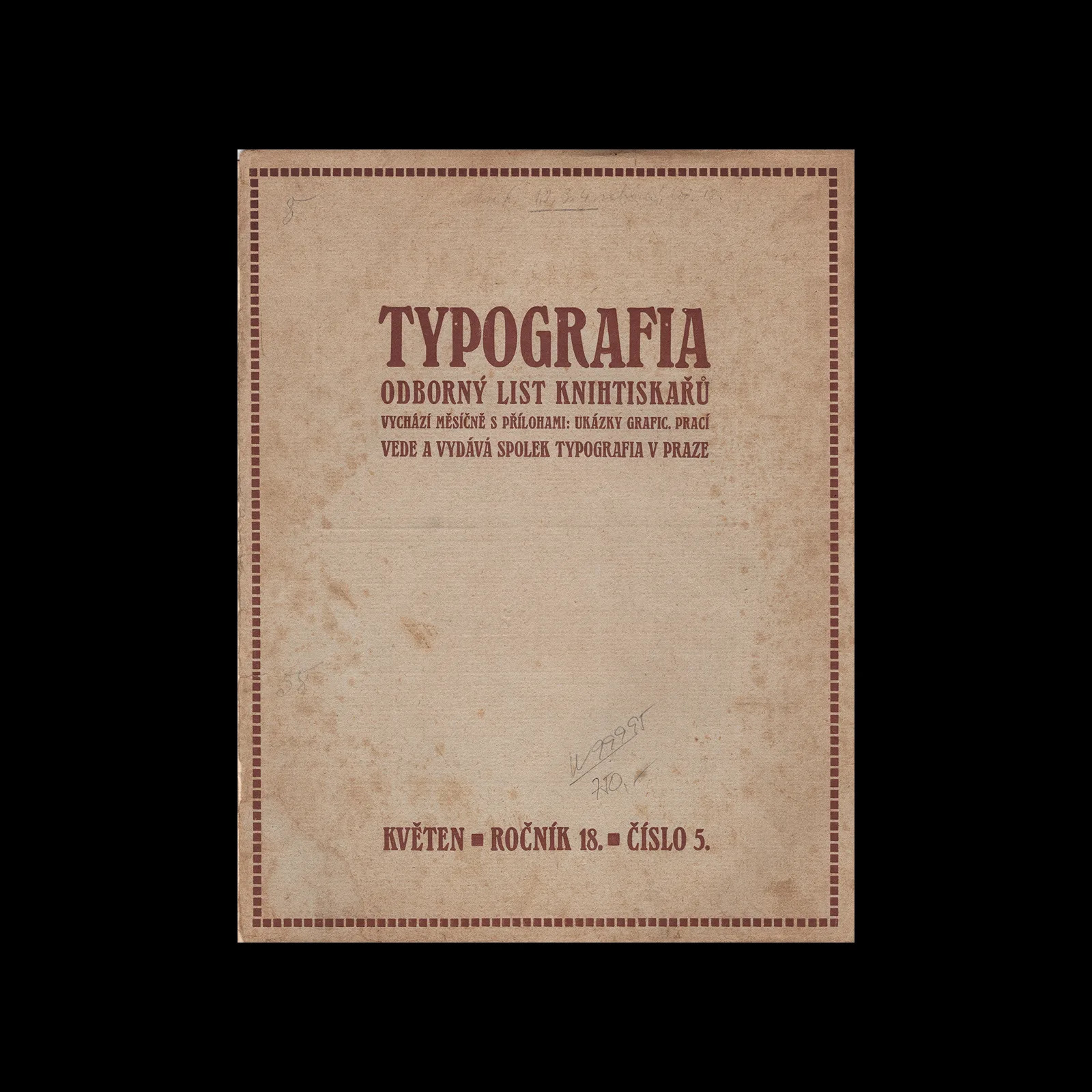Typografia, ročník 18, 05, 1907