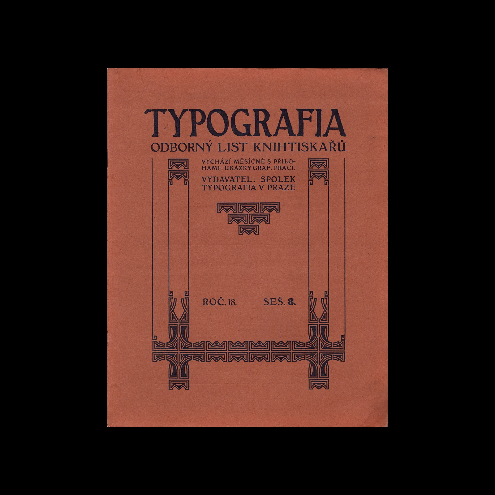 Typografia, ročník 18, 08, 1907 1 Typografia, ročník 18, 08, 1907