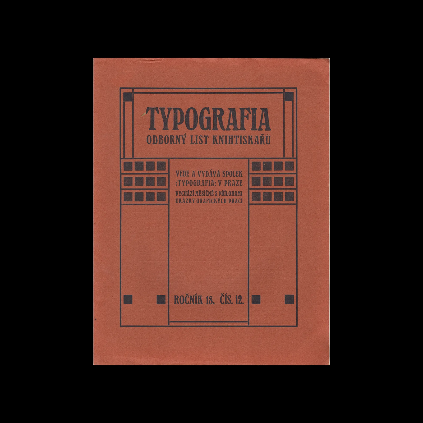 Typografia, ročník 18, 12, 1907 1 Typografia, ročník 18, 12, 1907
