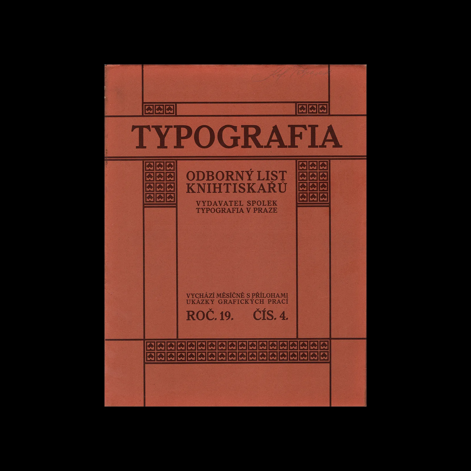 Typografia, ročník 19, 04, 1908