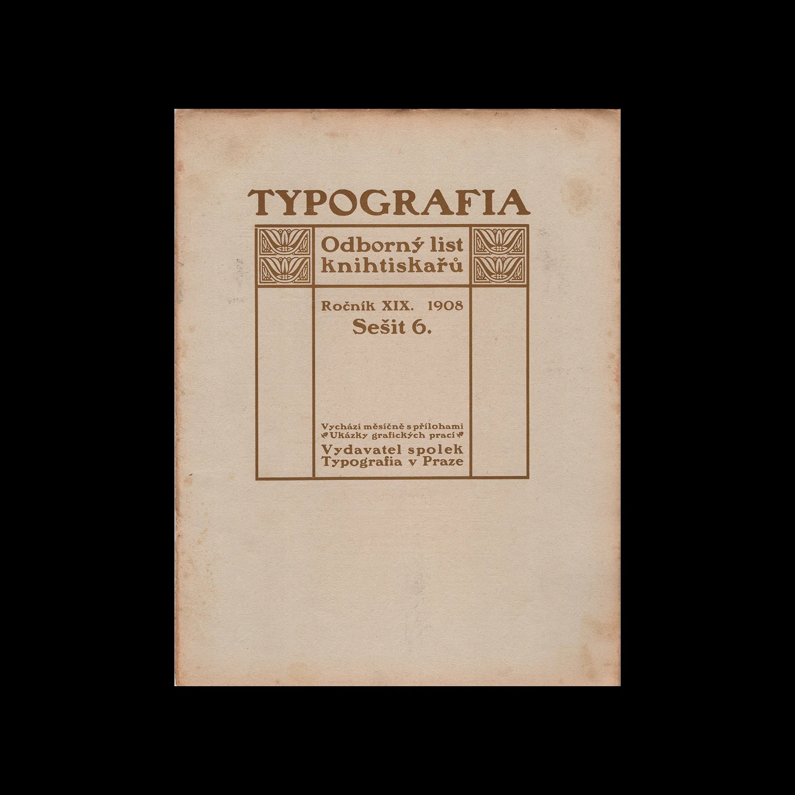 Typografia, ročník 19, 06, 1908