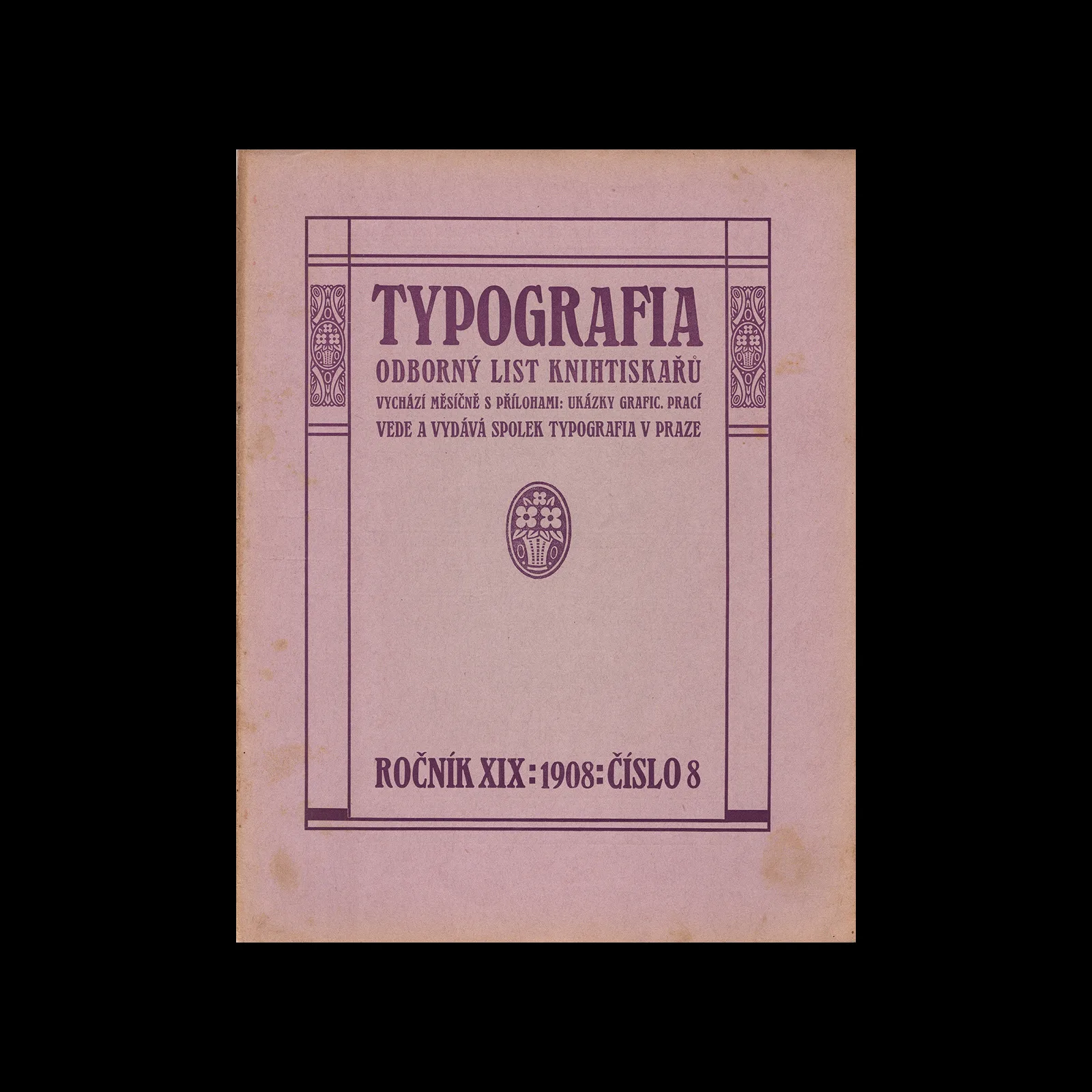 Typografia, ročník 19, 08, 1908