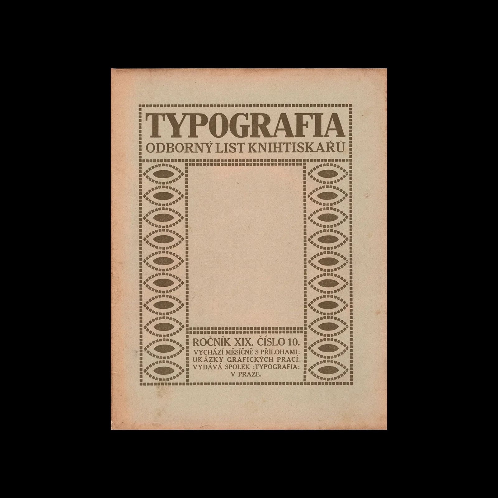 Typografia, ročník 19, 10, 1908