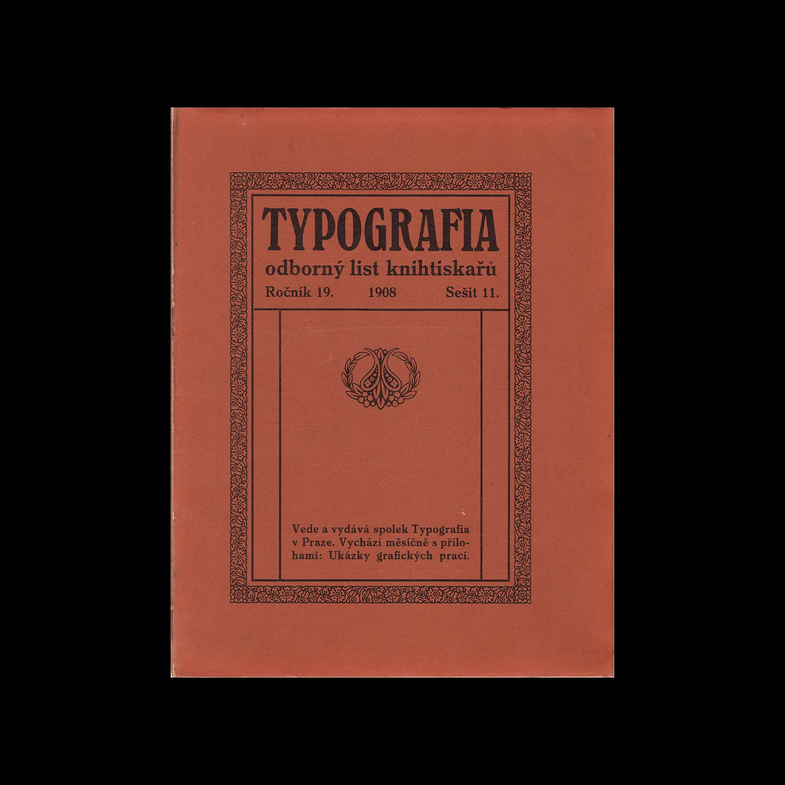 Typografia, ročník 19, 11, 1908