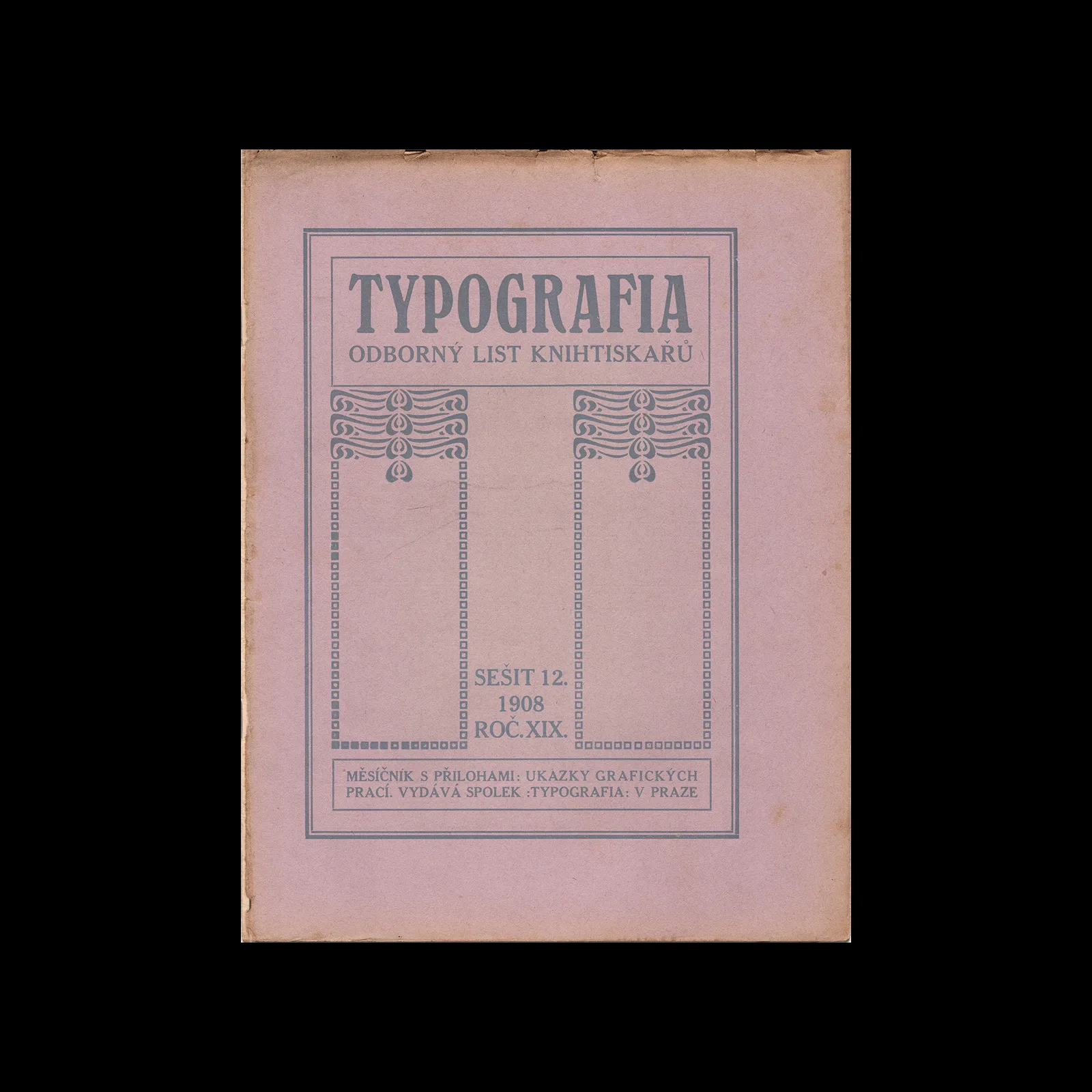 Typografia, ročník 19, 12, 1908