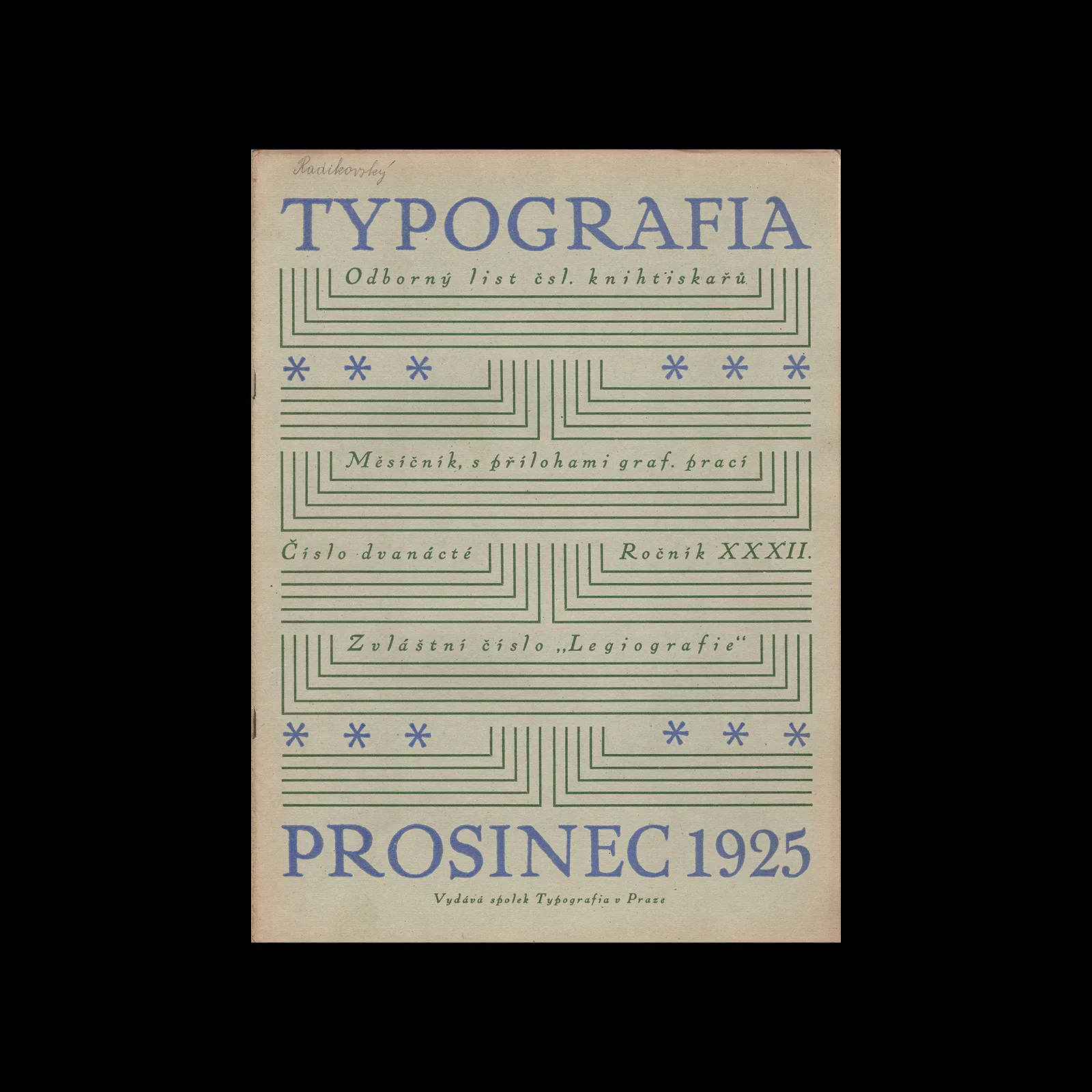 Typografia, ročník 32, 12, 1925