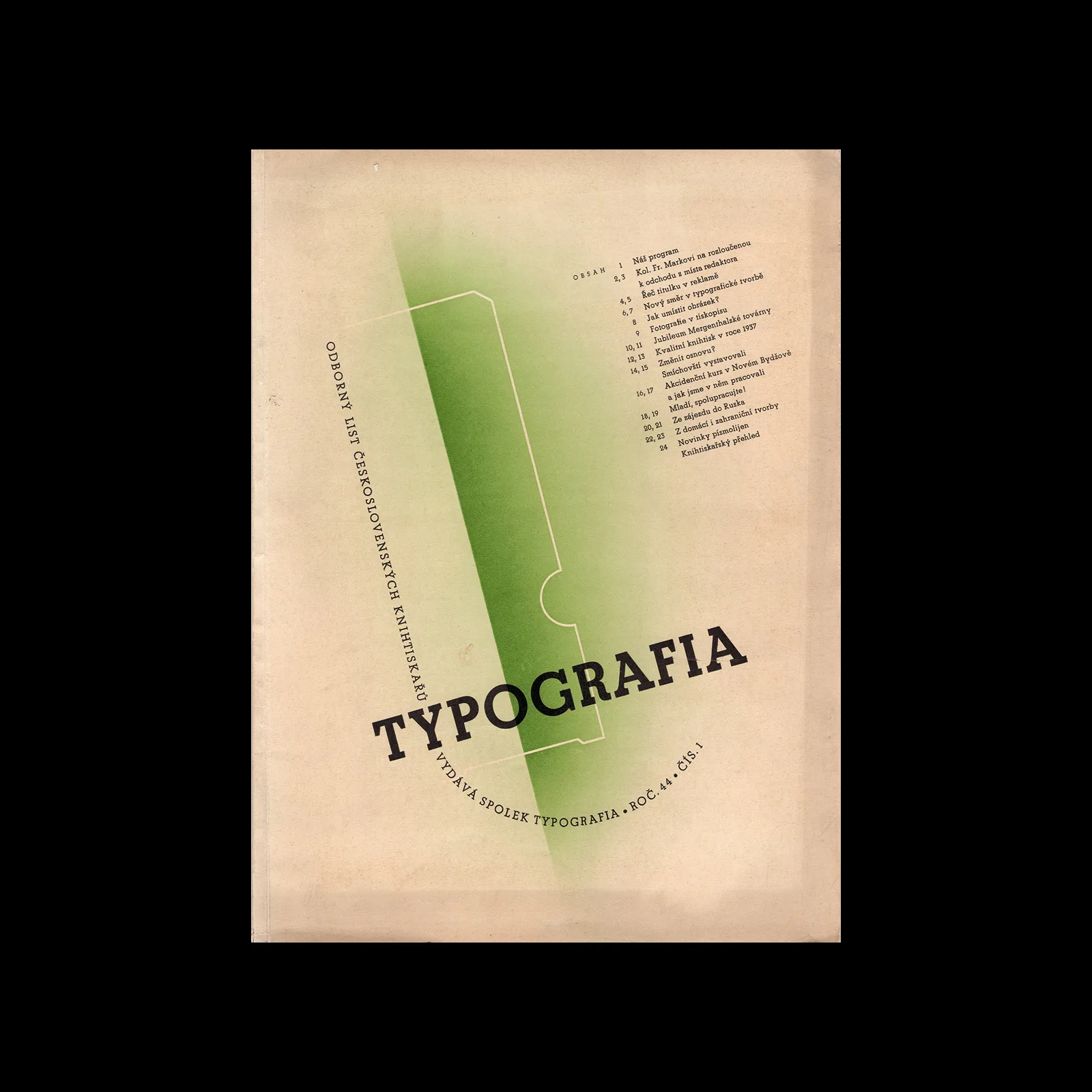 Typografia, ročník 44, 01, 1937