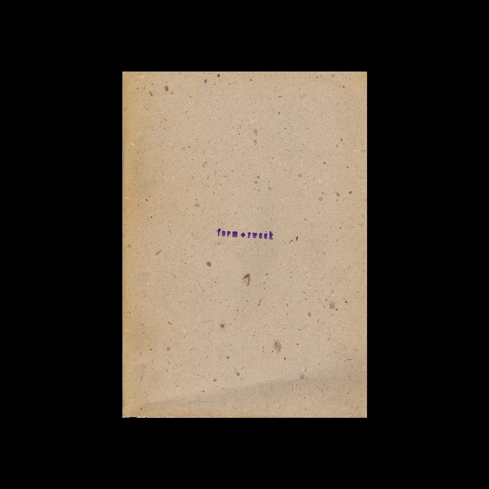 form + zweck, No. 01, 1991