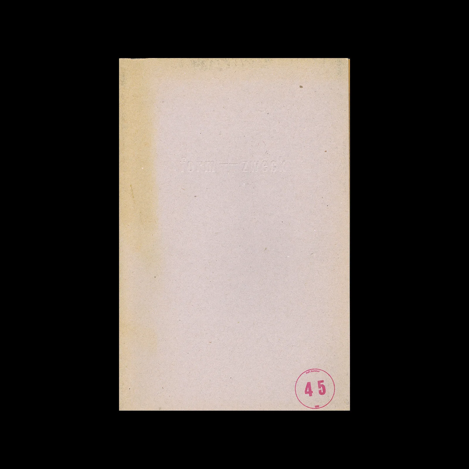 form + zweck, No. 04-05, 1992