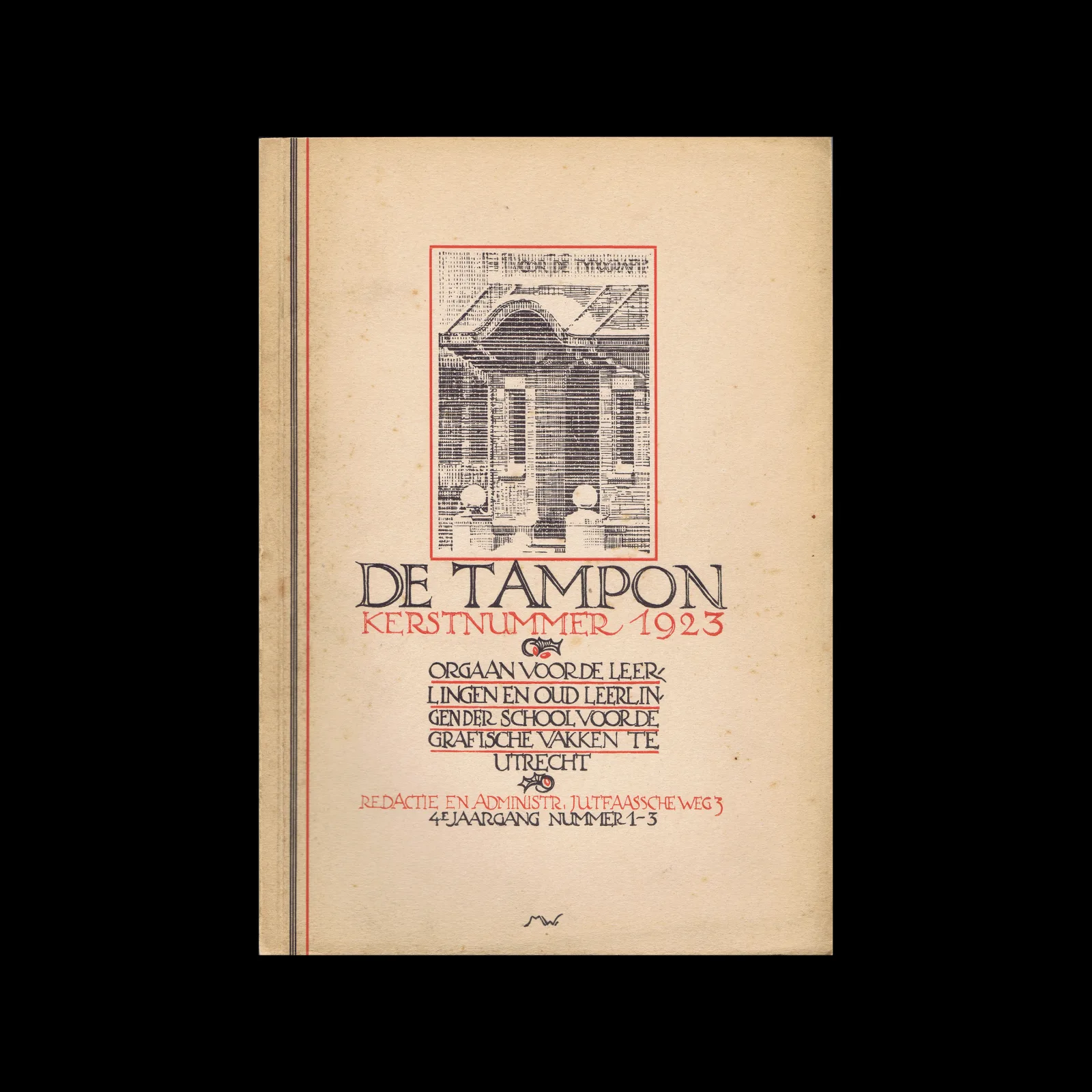De Tampon, Kerstnummer 1923, School voor de Grafische Vakken, Utrecht, Vol 04, No. 01-03, Utrecht, 1923