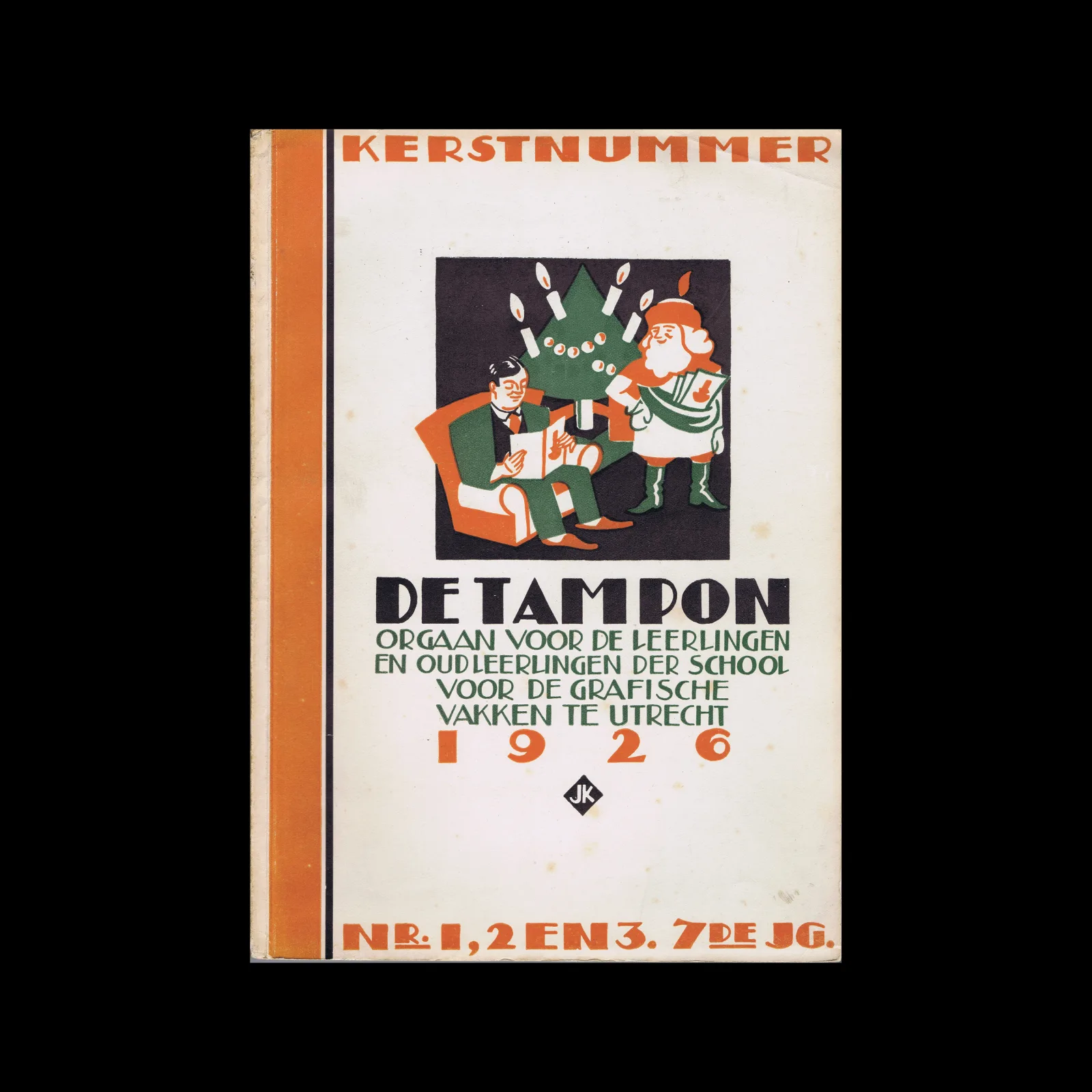 De Tampon, Kerstnummer 1926, School voor de Grafische Vakken, Utrecht, Vol 07 No. 01-03, Utrecht, 1926