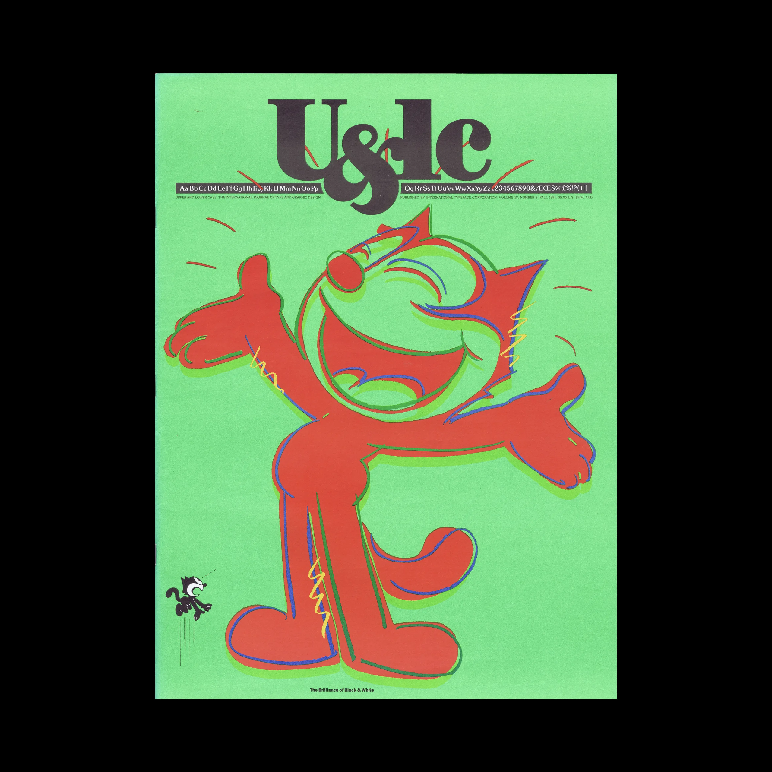 U&lc, Vol 18, No 03, Fall 1991. Magazine inners designed by Pentagram