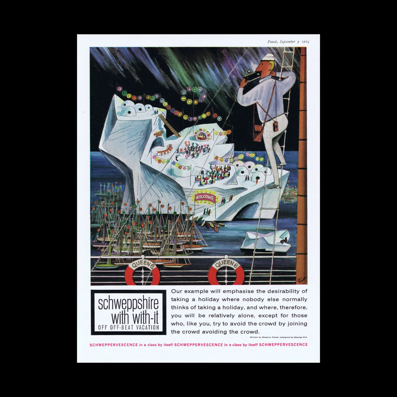 Schweppshire ‘With-It’ Series, Advertisement, 1964