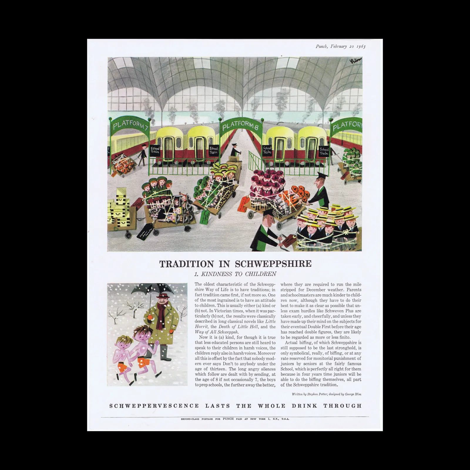 Tradition in Schweppshire, Advertisement, 1963