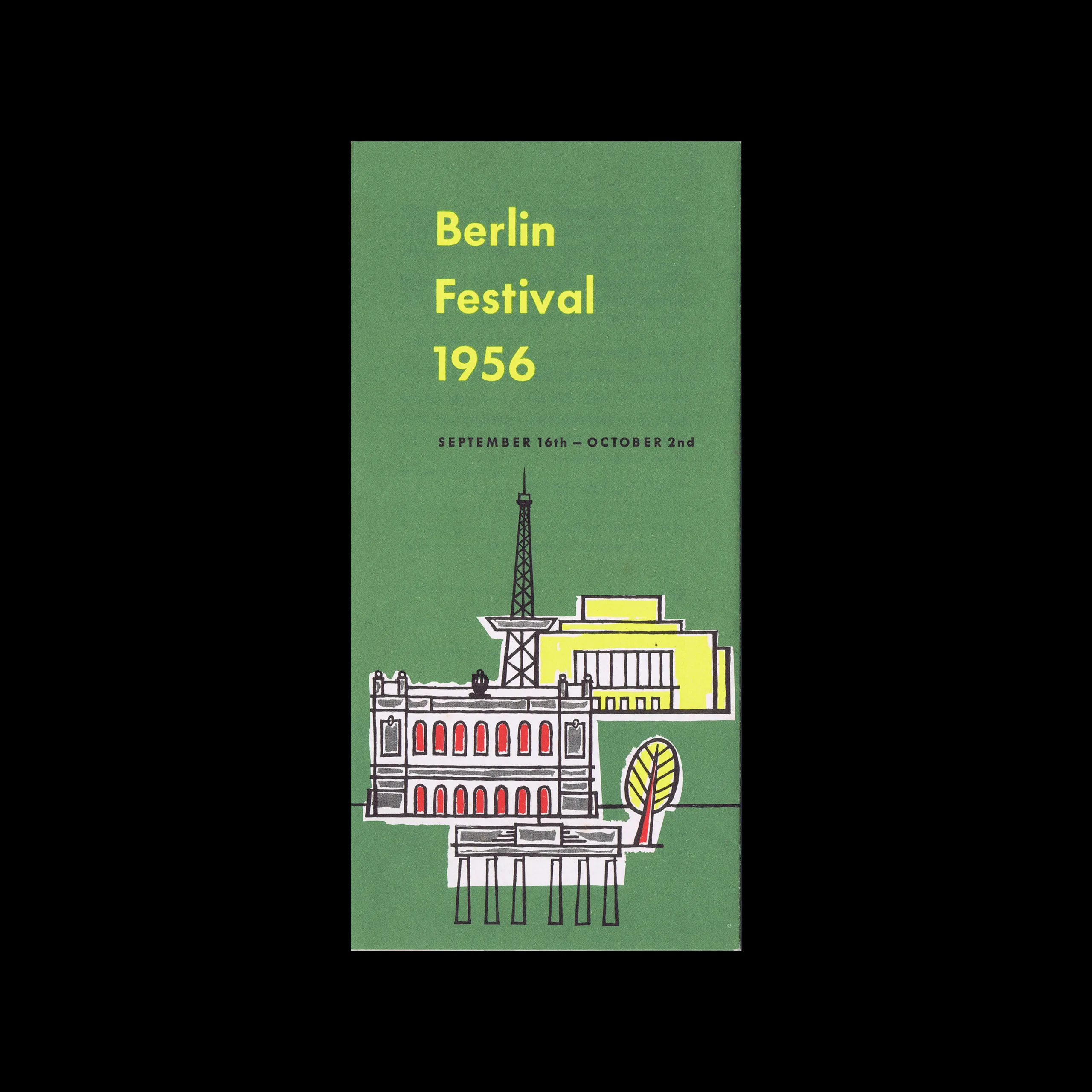 Berlin Festival 1956, Brochure, 1956. Designed by Hans + Ruth Albitz