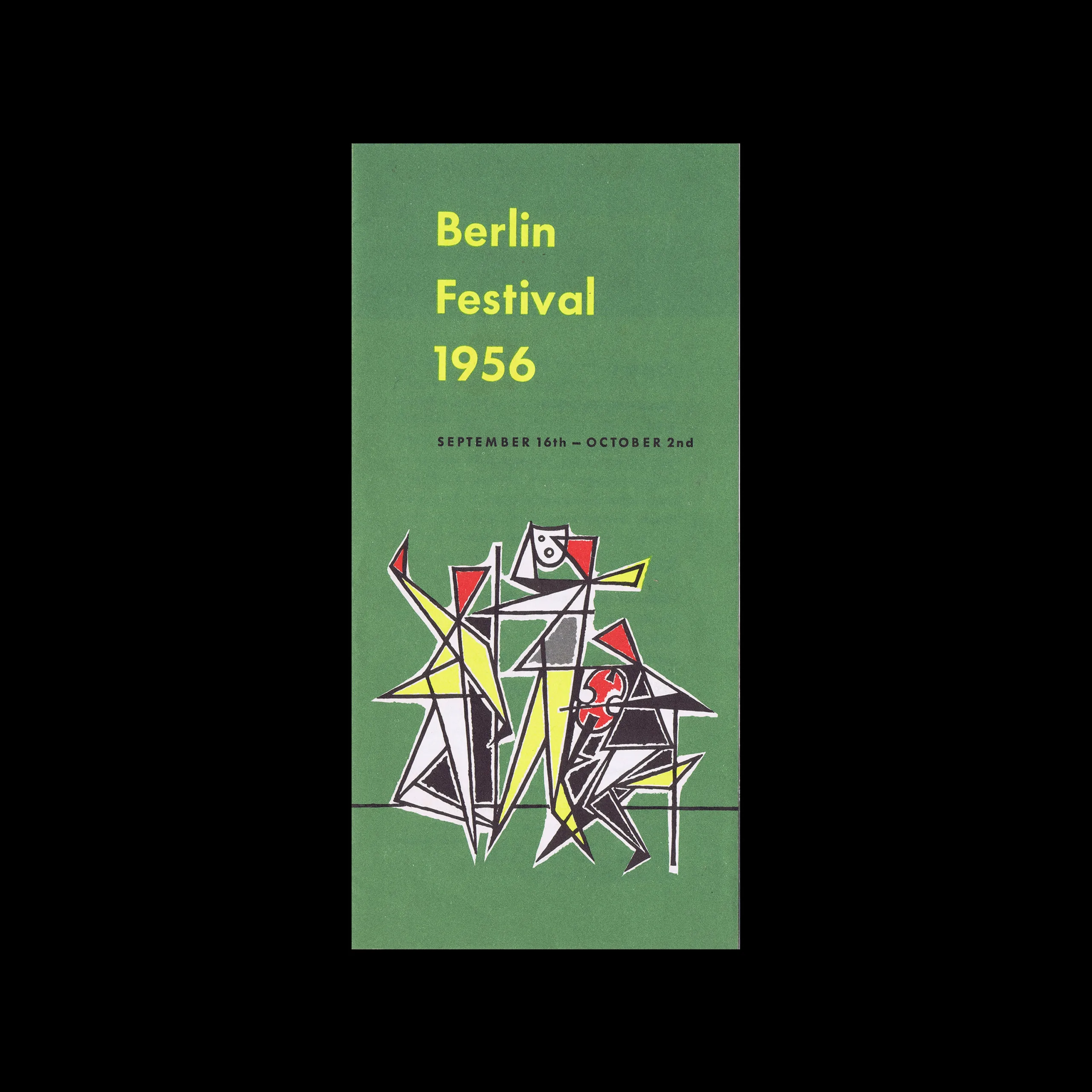 Berlin Festival 1956, Brochure, 1956. Designed by Hans + Ruth Albitz