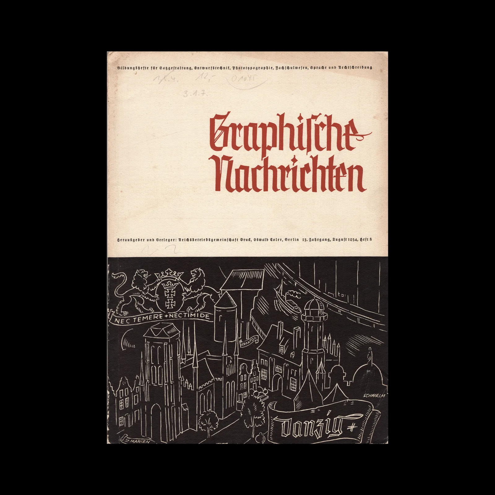 Graphische Nachrichten, Vol 13, 08, August 1934