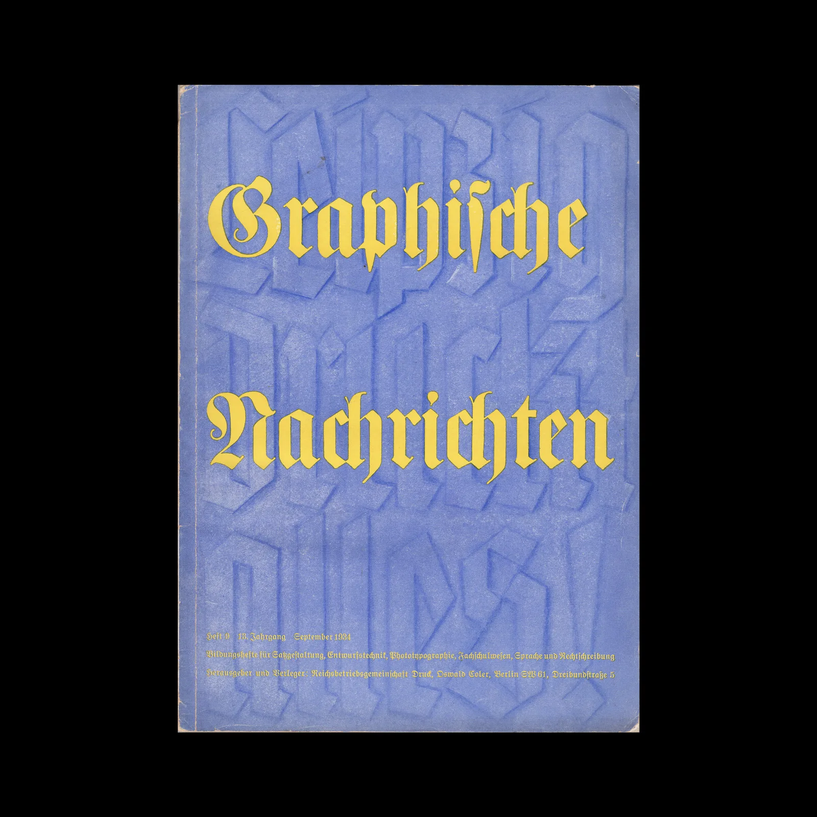 Graphische Nachrichten, Vol 13, 09, September 1934
