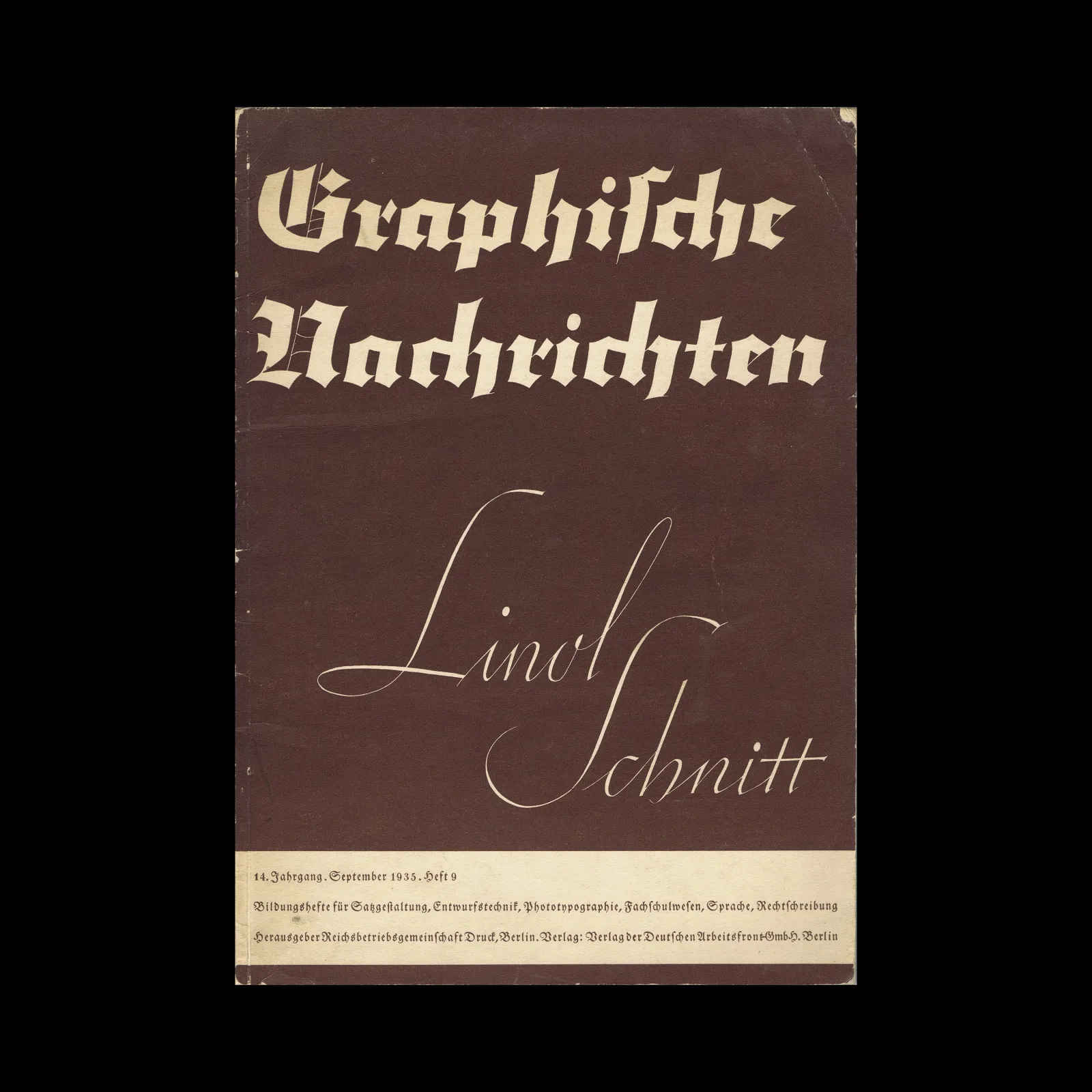 Graphische Nachrichten, Vol 14, 09, September 1935