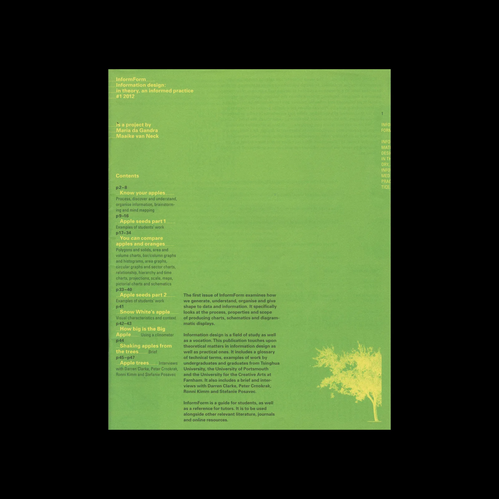 InformForm: Information Design – in theory, an informed practice #1, 2012