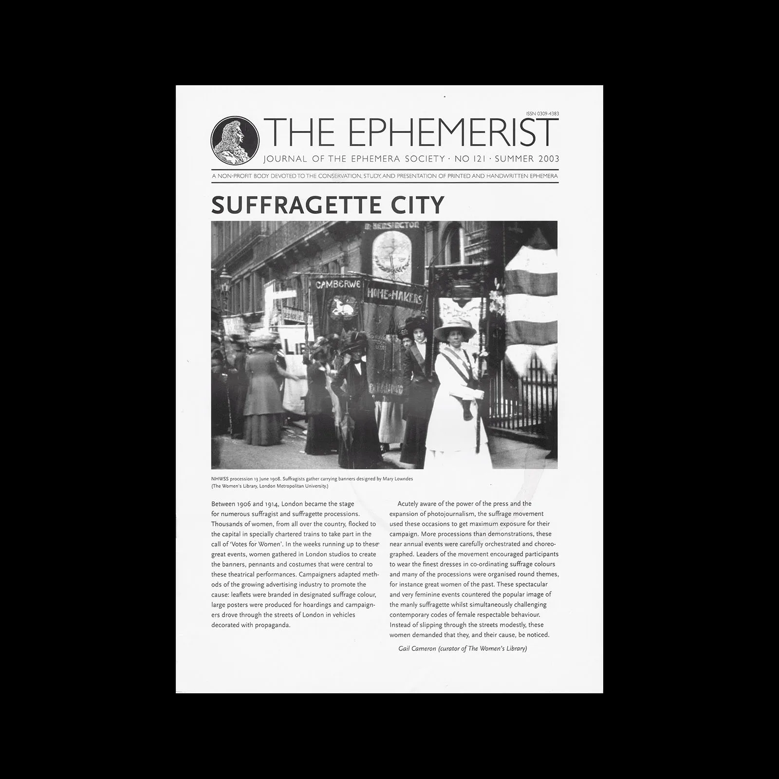The Ephemerist, No 121, Summer 2003
