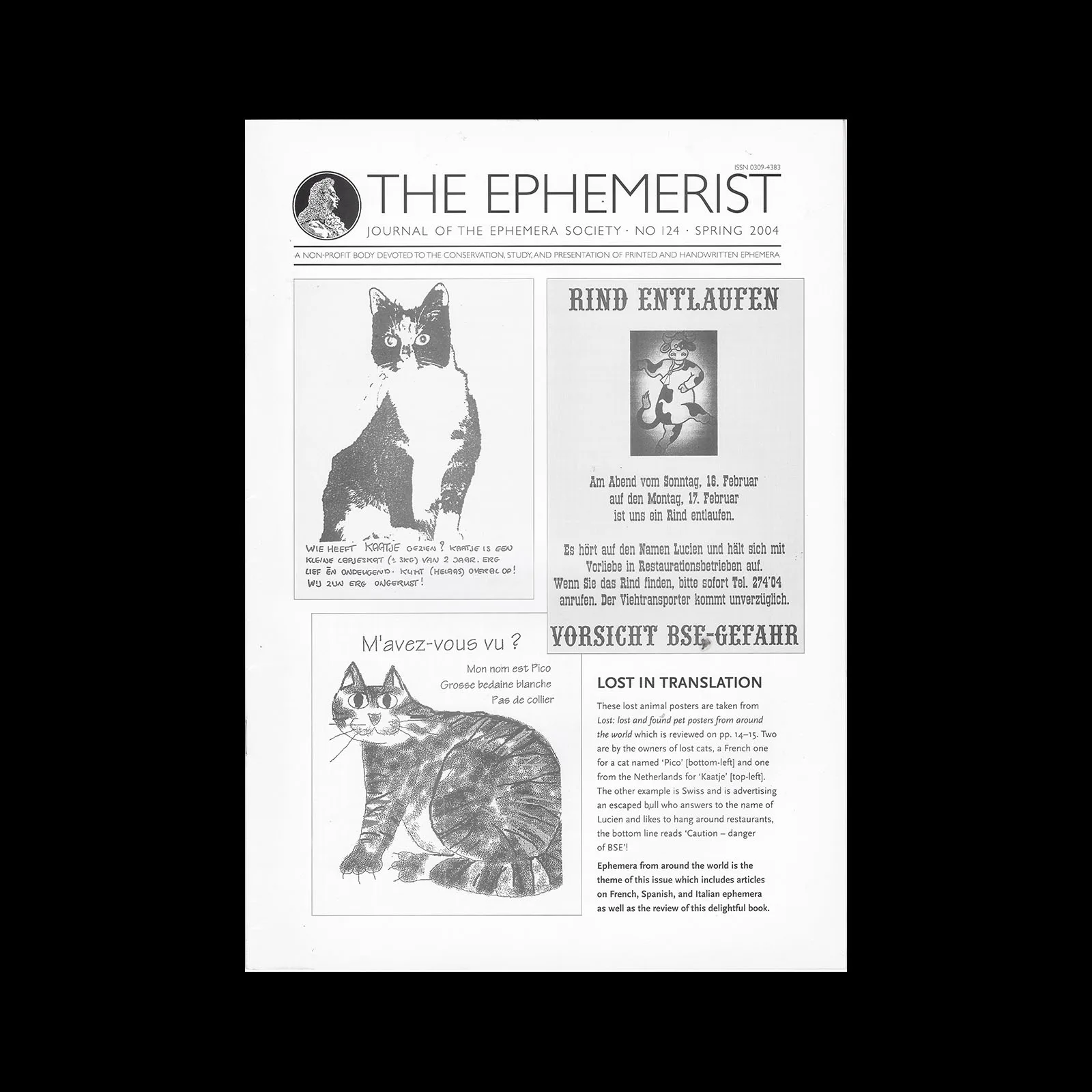 The Ephemerist, No 124, Spring 2004