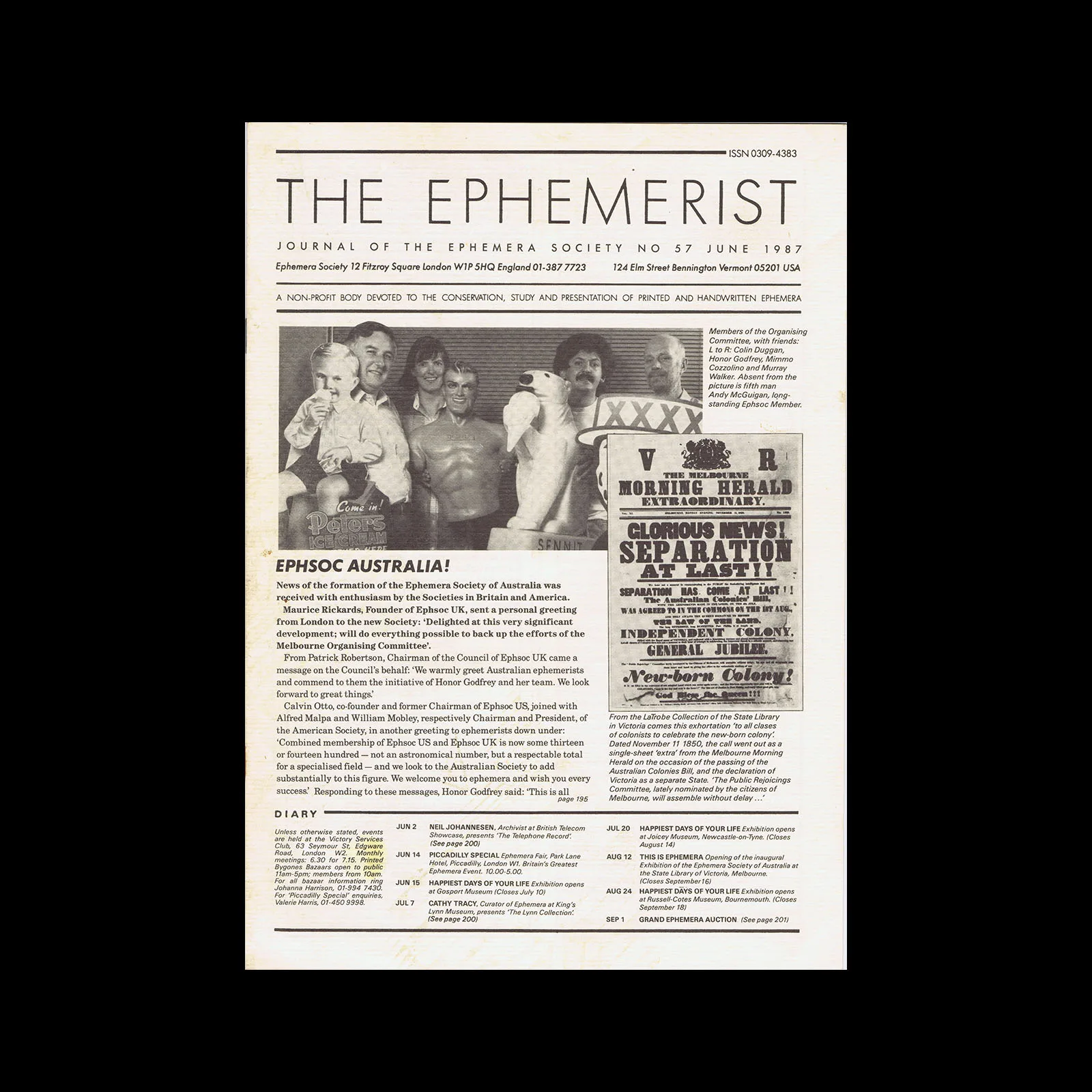 The Ephemerist, No 057, June 1987
