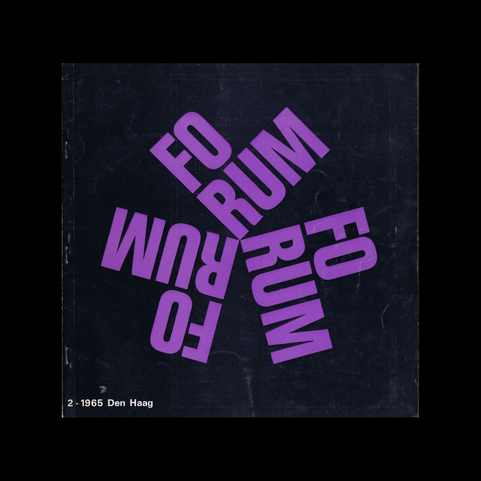 Forum, Vol 19. No. 02, 1965. Design by Kees Nieuwenhuijzen