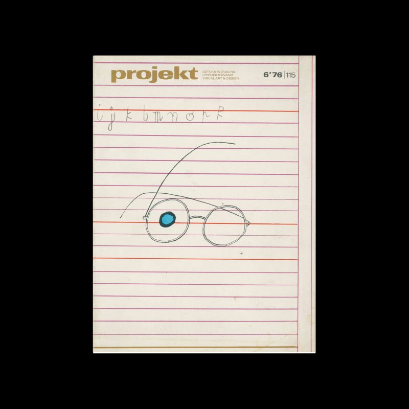 Projekt 115, 6, 1976. Cover design by Henryk Tomaszewski