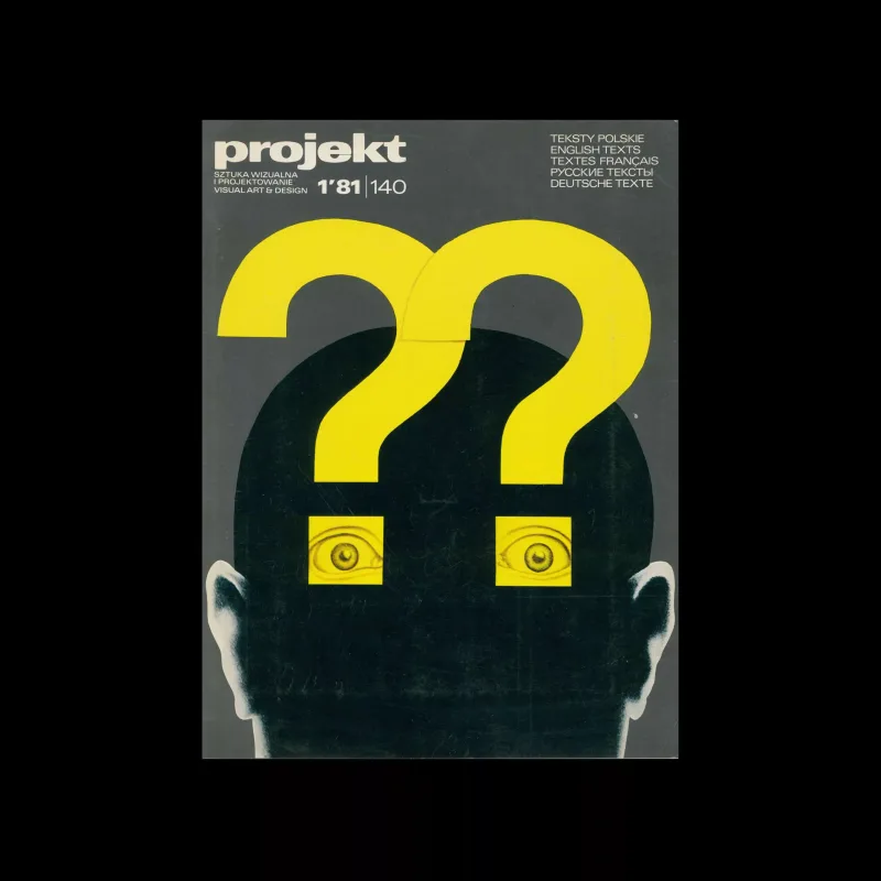 Projekt 140, 1, 1981. Cover design by Wiesław Rosocha