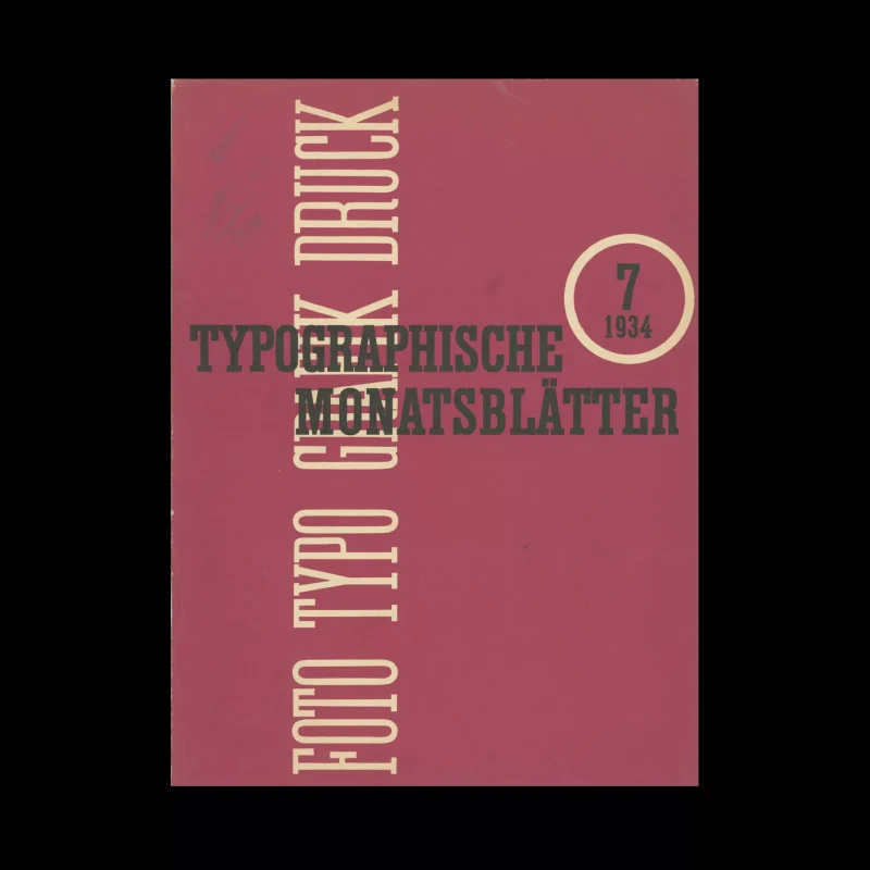 Typografische Monatsblätter, 7, 1934