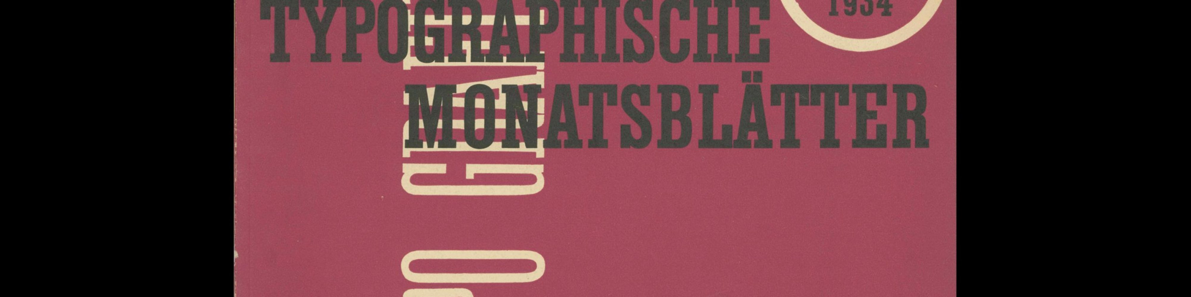 Typografische Monatsblätter, 7, 1934