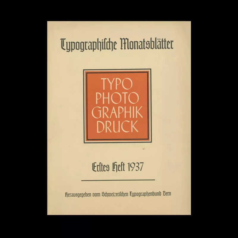 Typografische Monatsblätter, 1, 1937