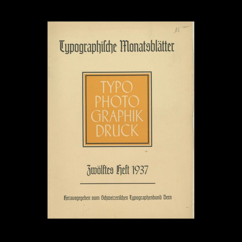 Typografische Monatsblätter, 12, 1937