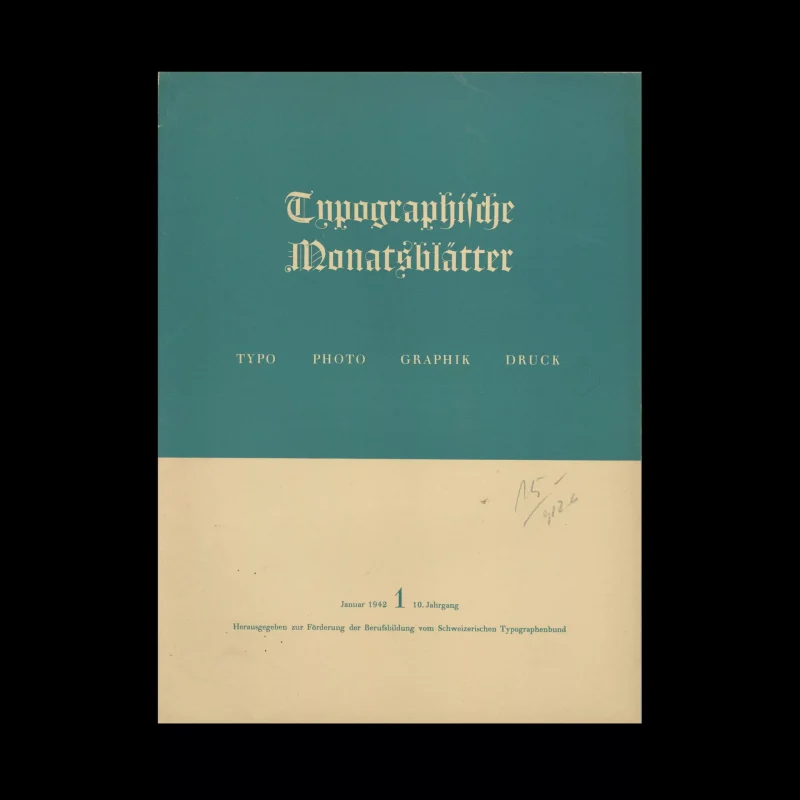 Typografische Monatsblätter, 1, 1942