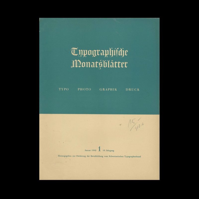 Typografische Monatsblätter, 1, 1942