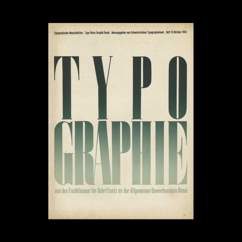 Typografische Monatsblätter, 10, 1944