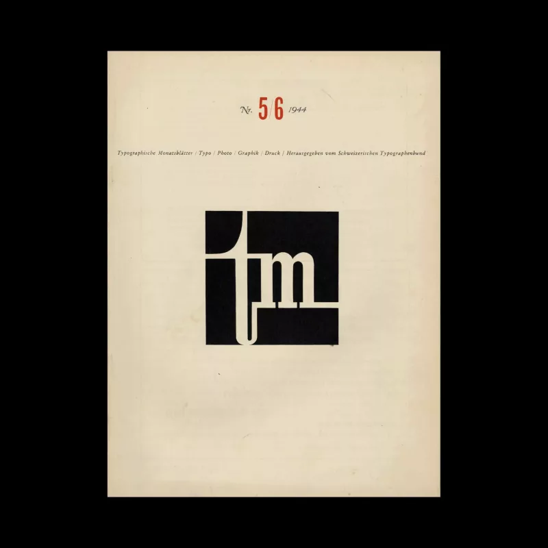Typografische Monatsblätter, 5-6, 1944