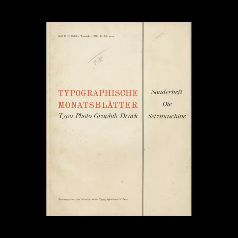 Typografische Monatsblätter, 10-11, 1946