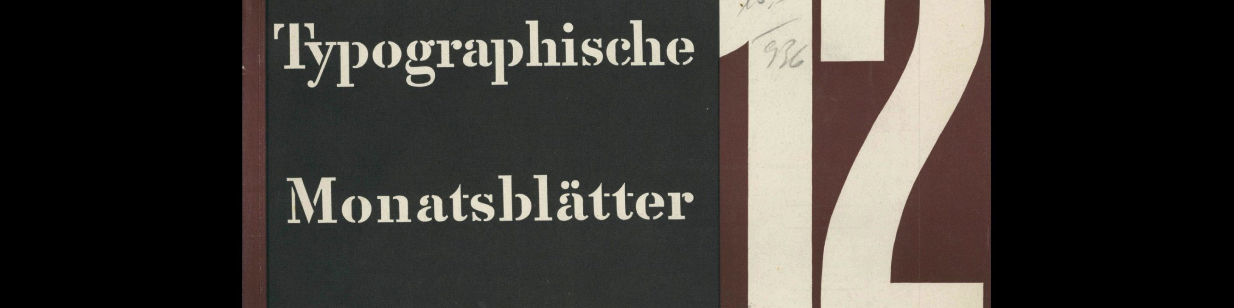 Typografische Monatsblätter, 12, 1946