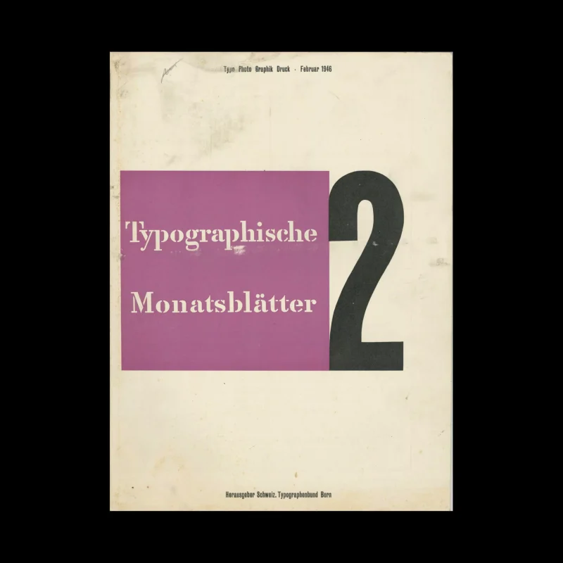 Typografische Monatsblätter, 2, 1946