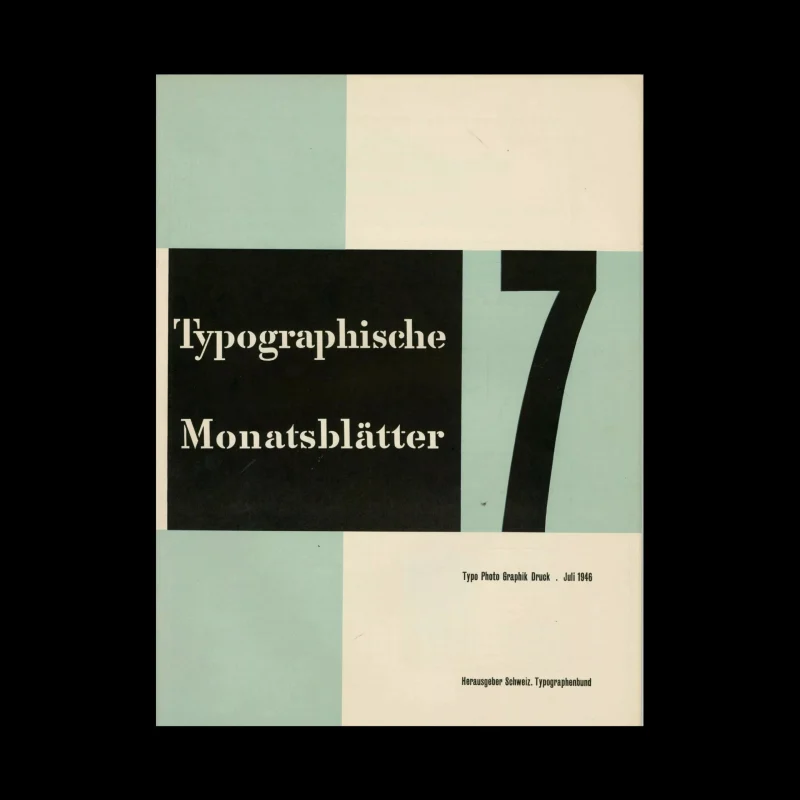 Typografische Monatsblätter, 7, 1946