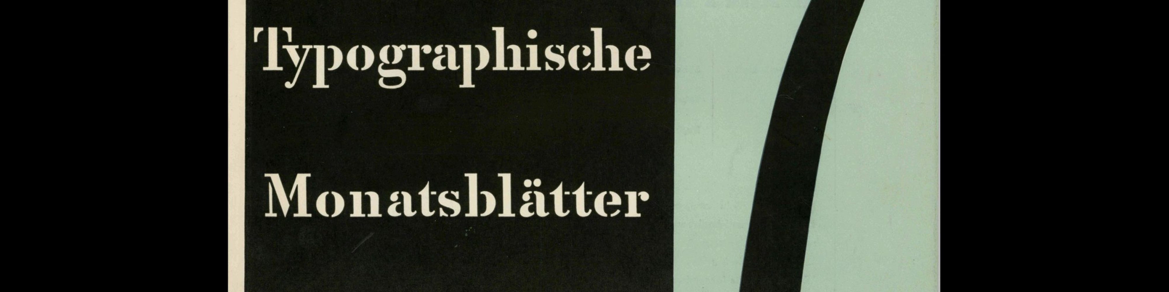 Typografische Monatsblätter, 7, 1946