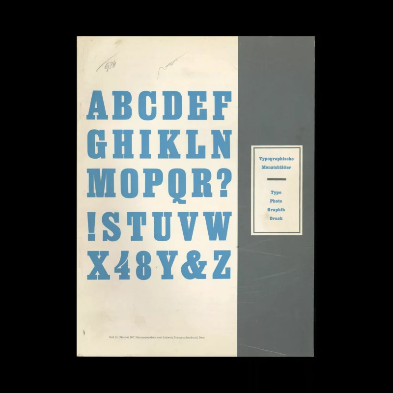Typografische Monatsblätter, 10, 1947