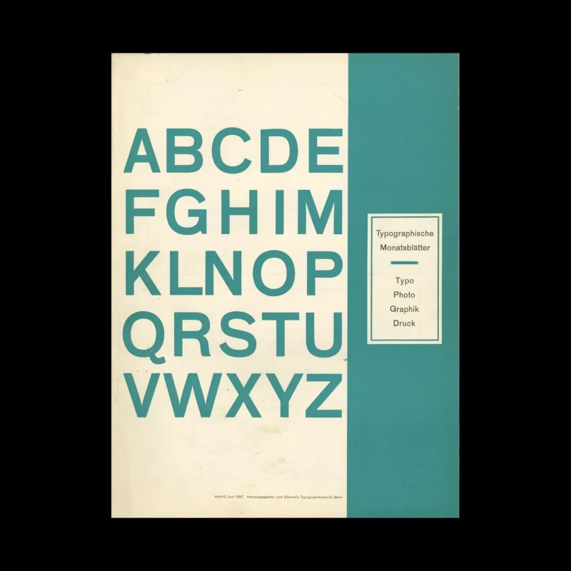 Typografische Monatsblätter, 6, 1947